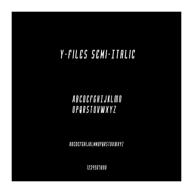 Y-Files Semi-Italic