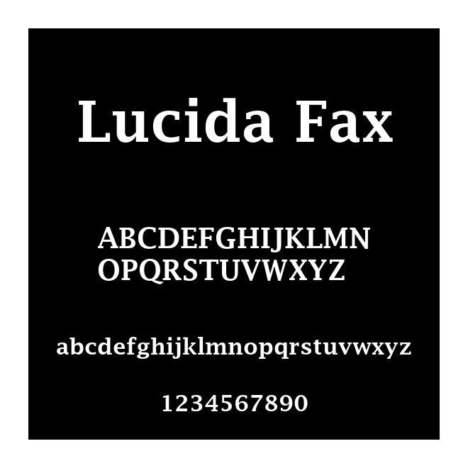 Lucida Fax