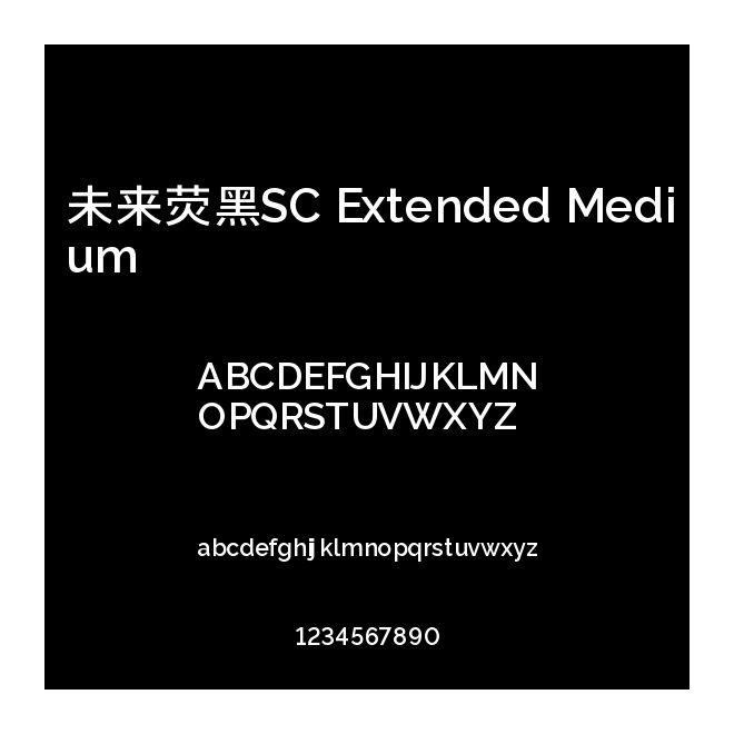 未来荧黑SC Extended Medium