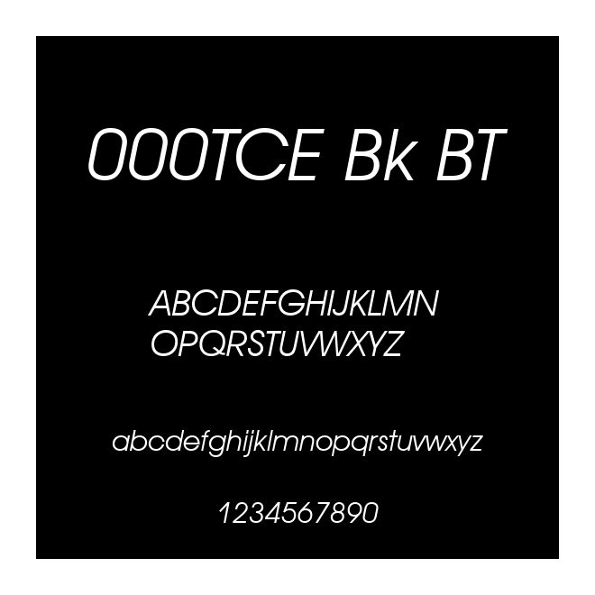 000TCE Bk BT