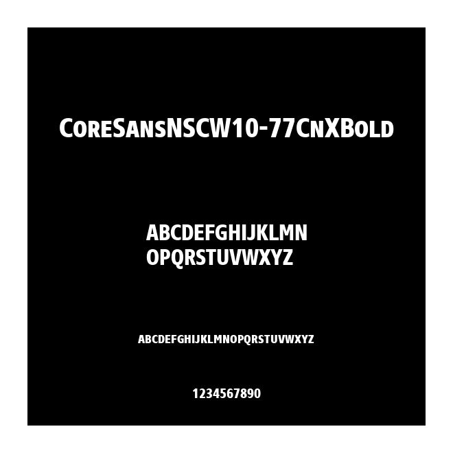 CoreSansNSCW10-77CnXBold