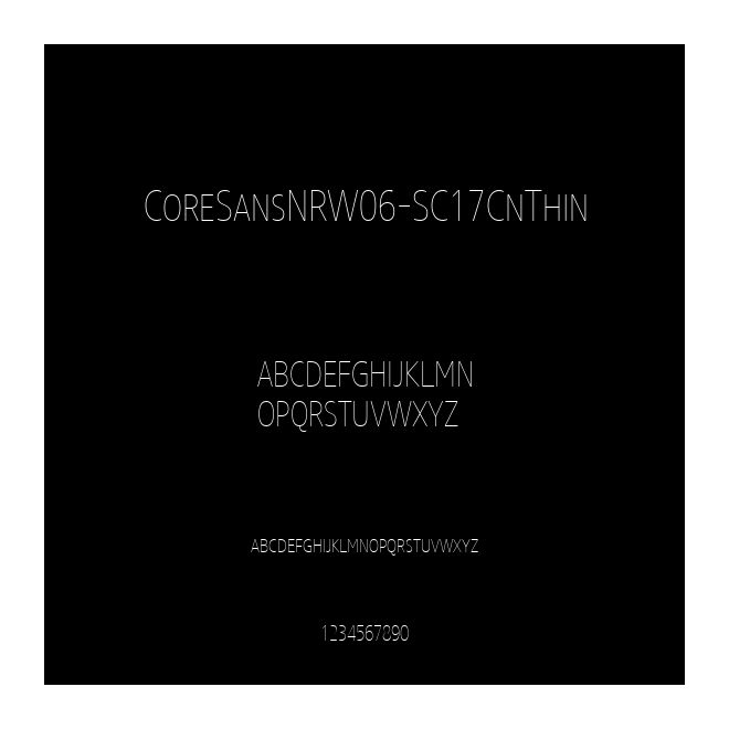 CoreSansNRW06-SC17CnThin