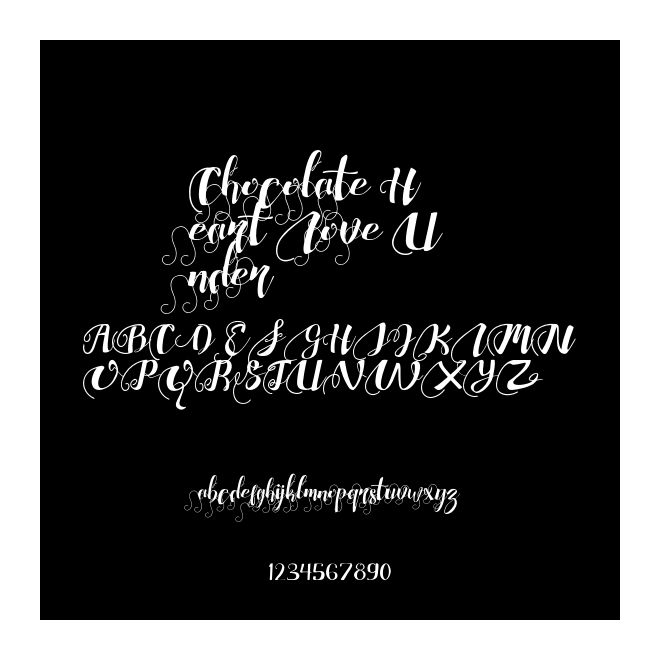 Chocolate Heart Love Under