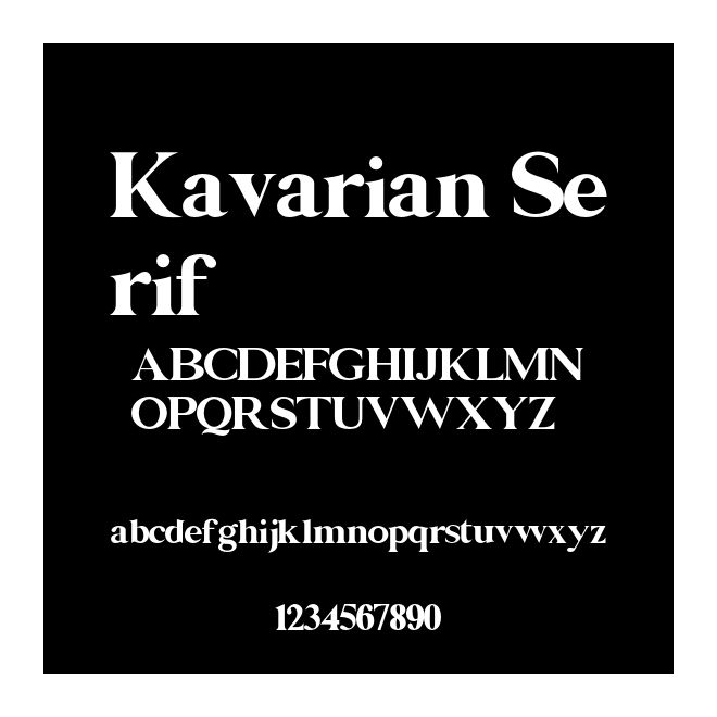 Kavarian Serif