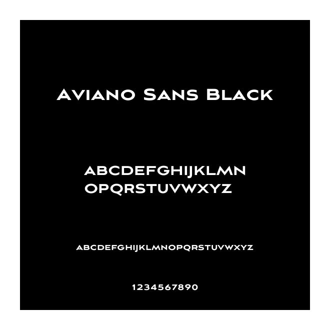 Aviano Sans Black