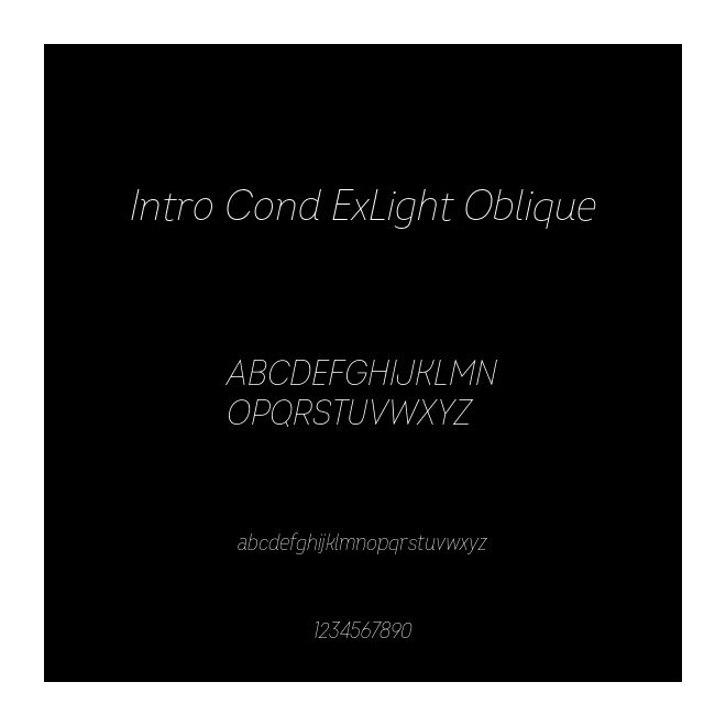 Intro Cond ExLight Oblique
