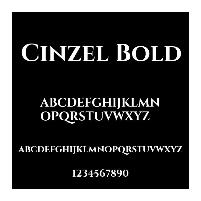 Cinzel Bold