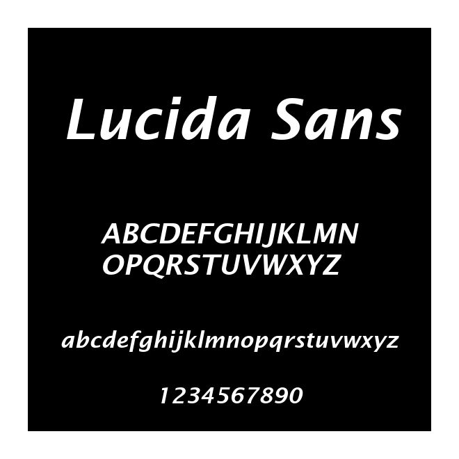 Lucida Sans