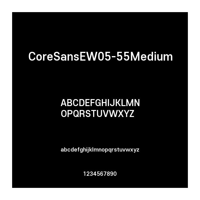 CoreSansEW05-55Medium