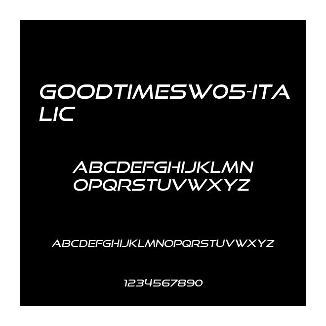GoodTimesW05-Italic