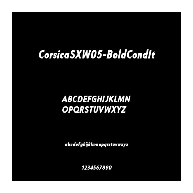 CorsicaSXW05-BoldCondIt