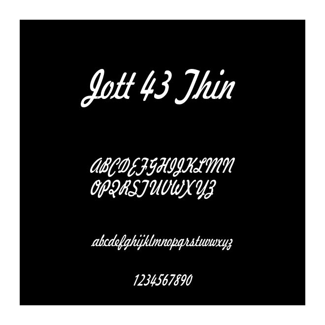Jott 43 Thin