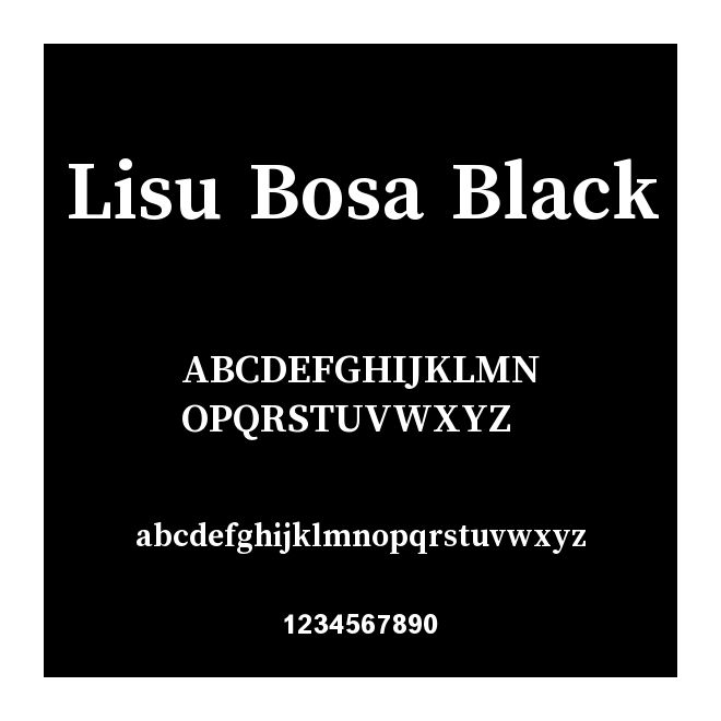 Lisu Bosa Black