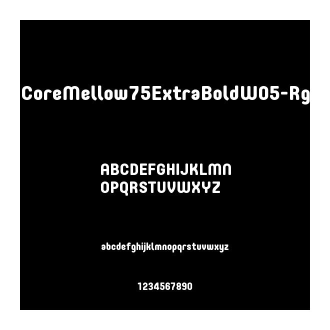 CoreMellow75ExtraBoldW05-Rg