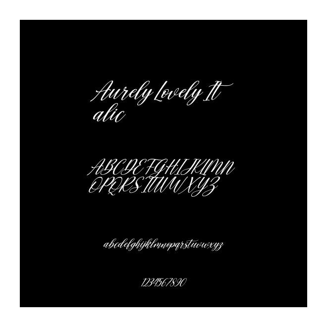 Aurely Lovely Italic