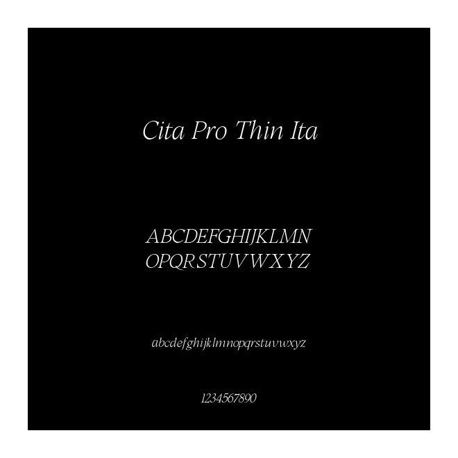Cita Pro Thin Ita