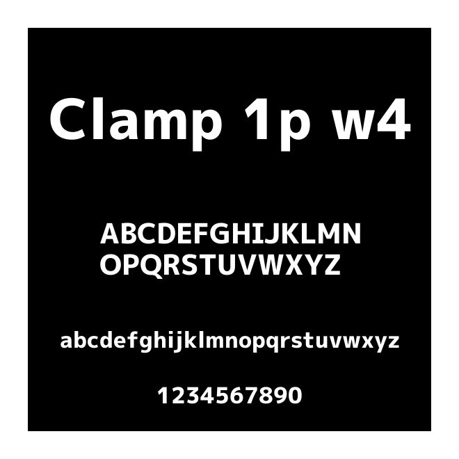 Clamp 1p w4