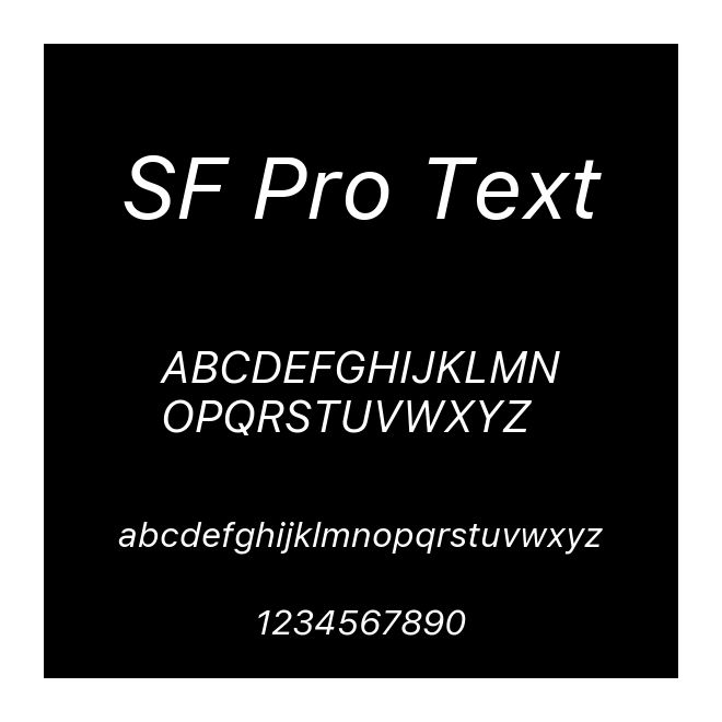 SF Pro Text