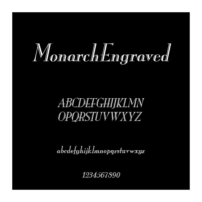 MonarchEngraved