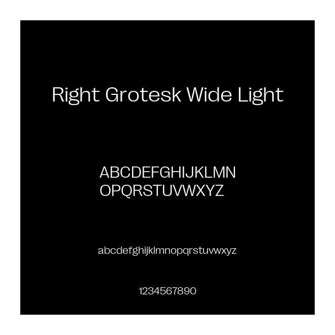 Right Grotesk Wide Light