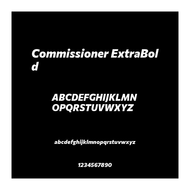 Commissioner ExtraBold