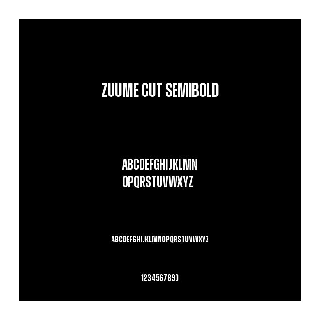 Zuume Cut SemiBold