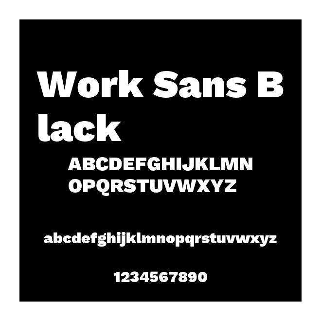 Work Sans Black