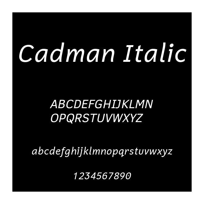 Cadman Italic