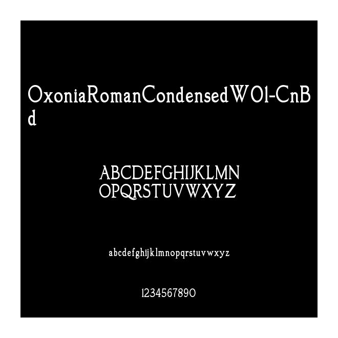 OxoniaRomanCondensedW01-CnBd