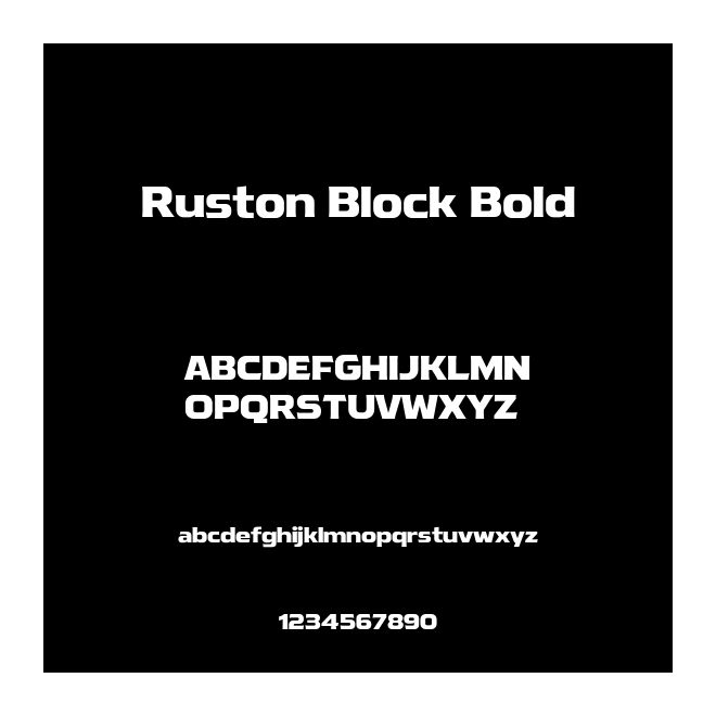 Ruston Block Bold