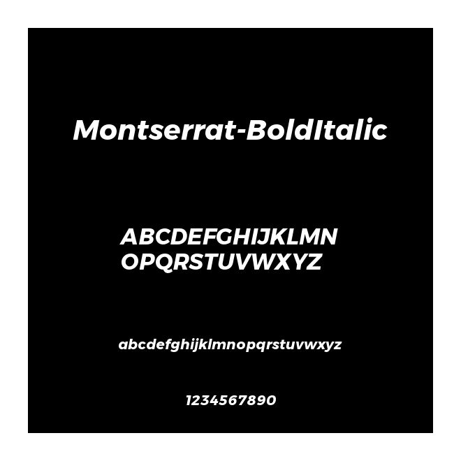 Montserrat-BoldItalic