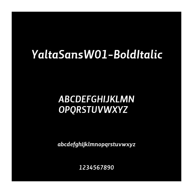 YaltaSansW01-BoldItalic