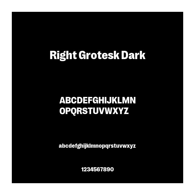 Right Grotesk Dark
