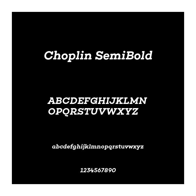 Choplin SemiBold