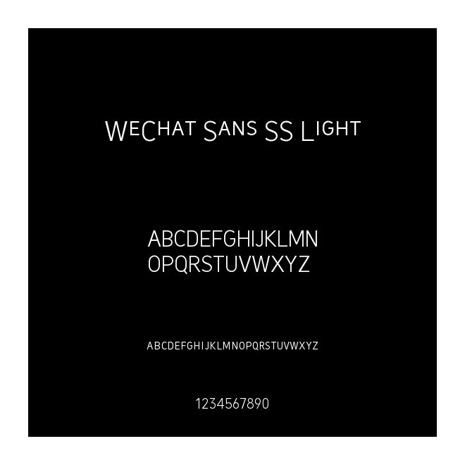WeChat Sans SS Light