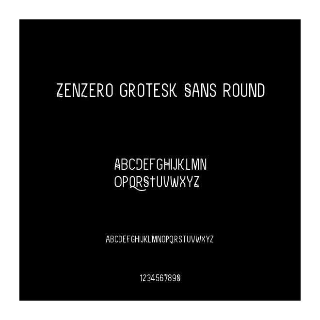 Zenzero Grotesk Sans Round