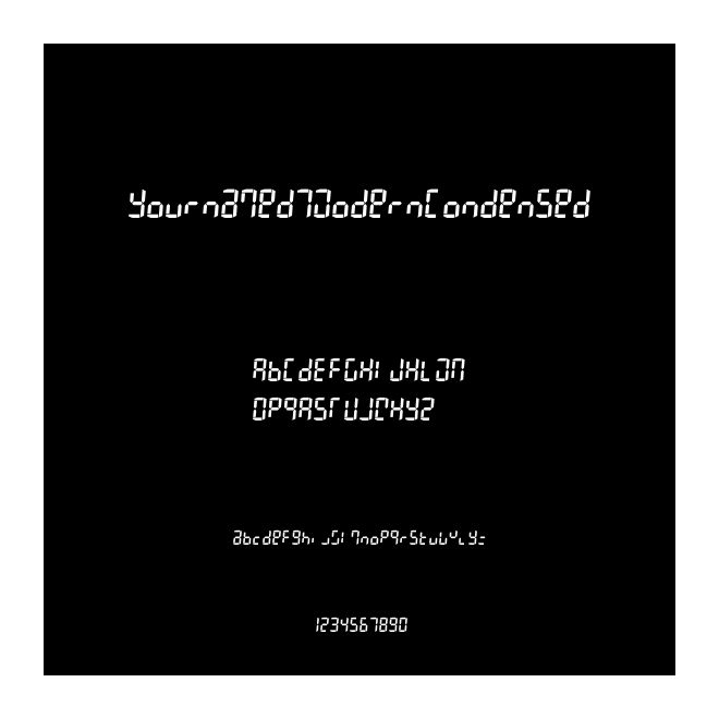 YournameD7ModernCondensed