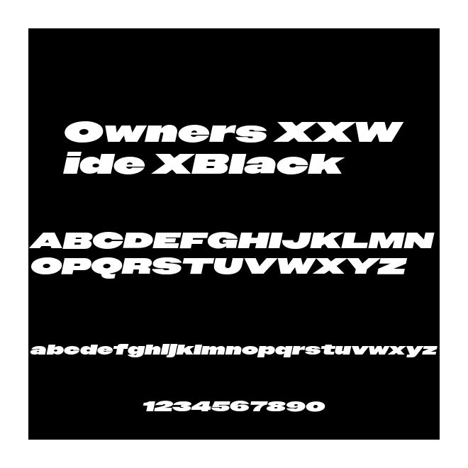 Owners XXWide XBlack