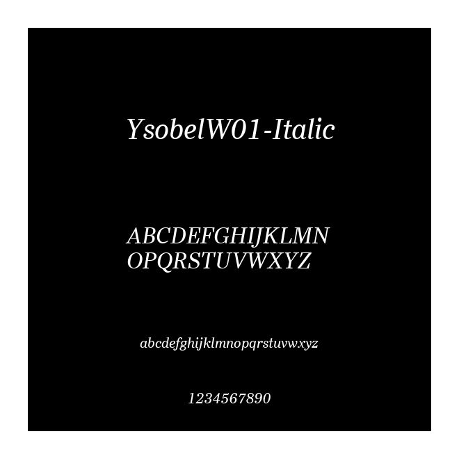 YsobelW01-Italic