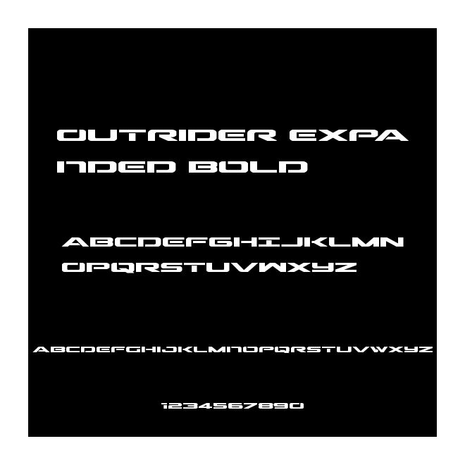 Outrider Expanded Bold