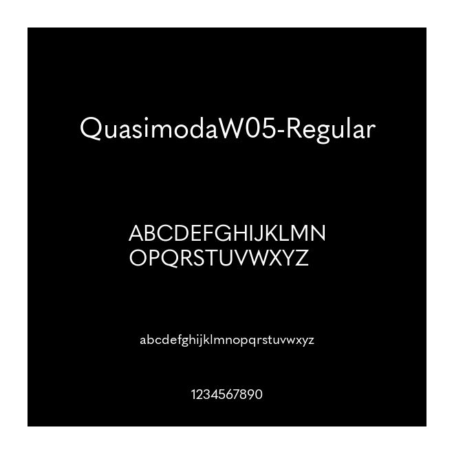 QuasimodaW05-Regular