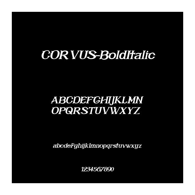 CORVUS-BoldItalic