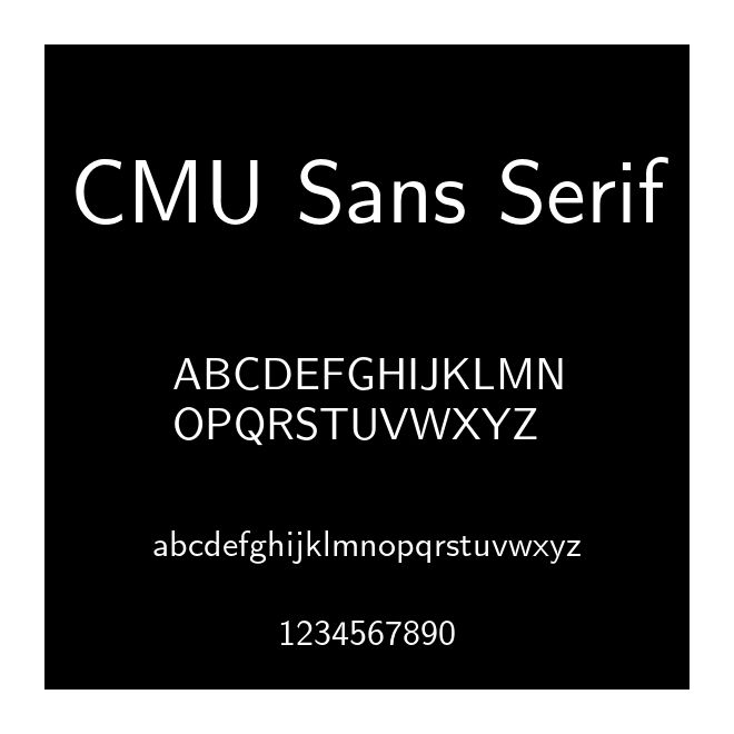 CMU Sans Serif