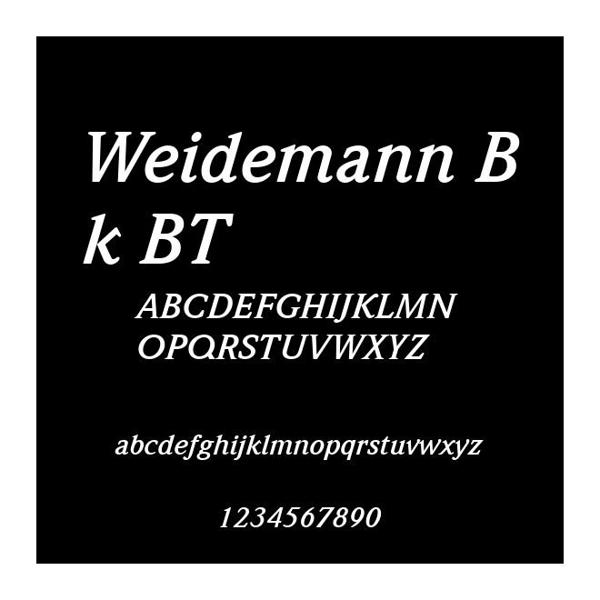 Weidemann Bk BT