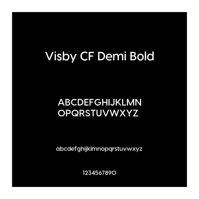 Visby CF Demi Bold