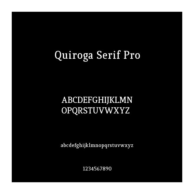 Quiroga Serif Pro