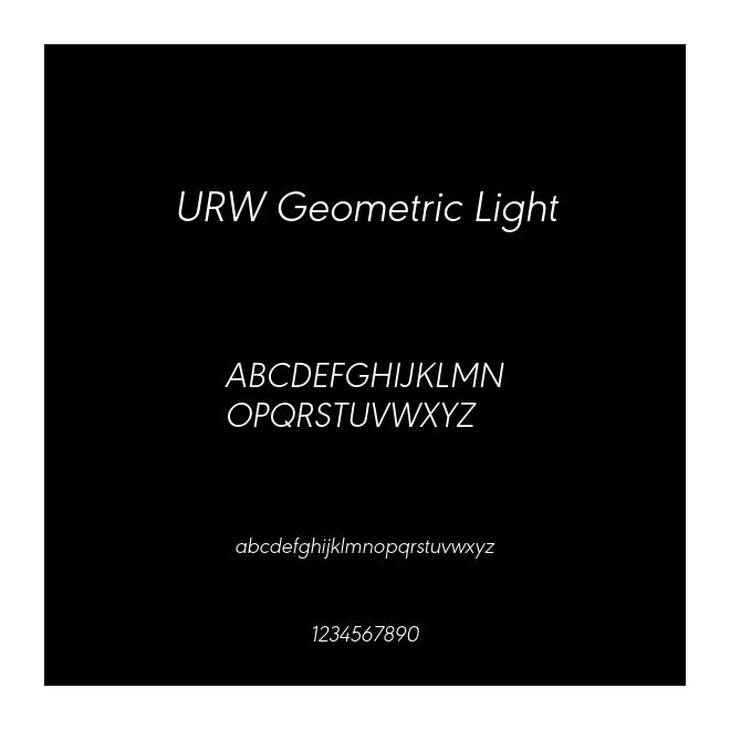 URW Geometric Light