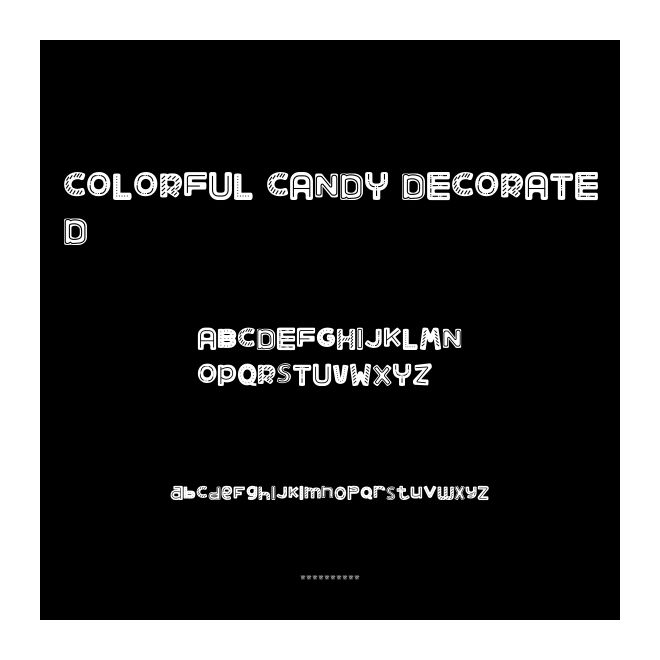 COLORFUL CANDY DECORATED