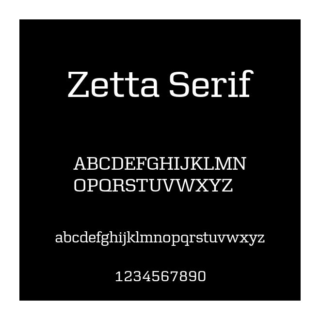 Zetta Serif