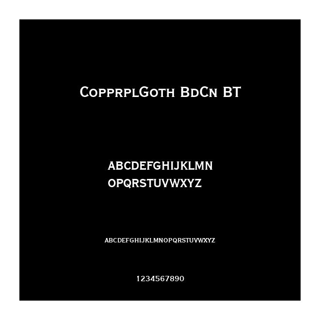 CopprplGoth BdCn BT